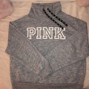 Pink mock neck sweater
